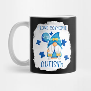 Gnome I Love Someone Autism Mug